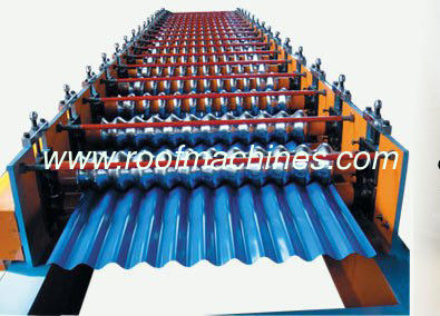 corrugated glazed roof machine