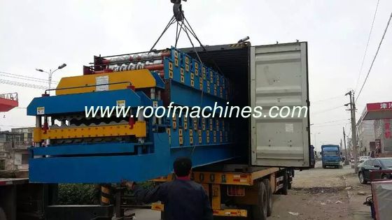 double roof tiles roll forming machine