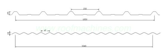 double roof tile machine