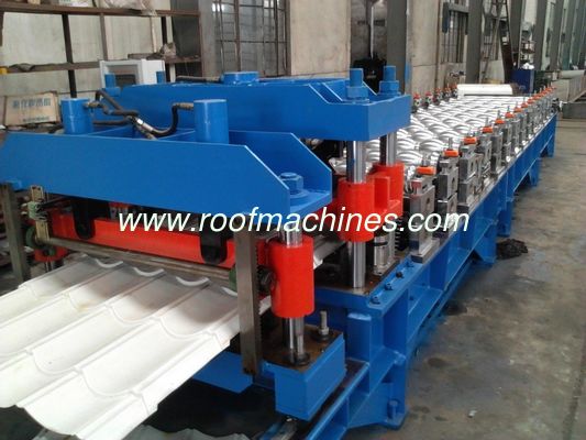Glazed roof sheet forming machine