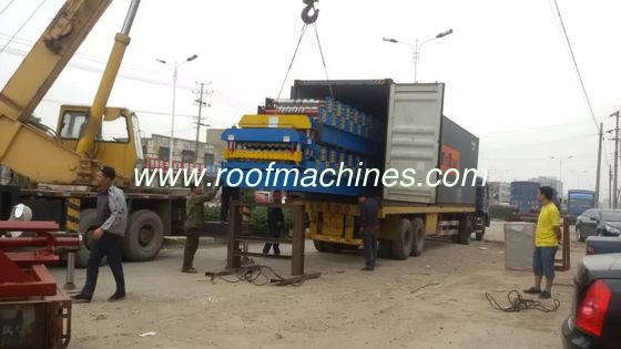 glazed tile roof roll making machine