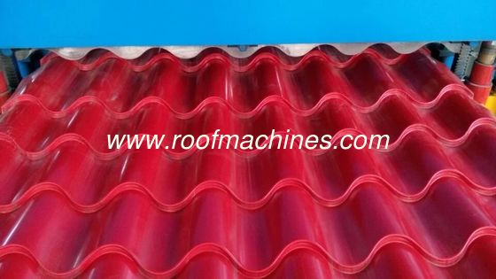 metal glazed roofing tile machine