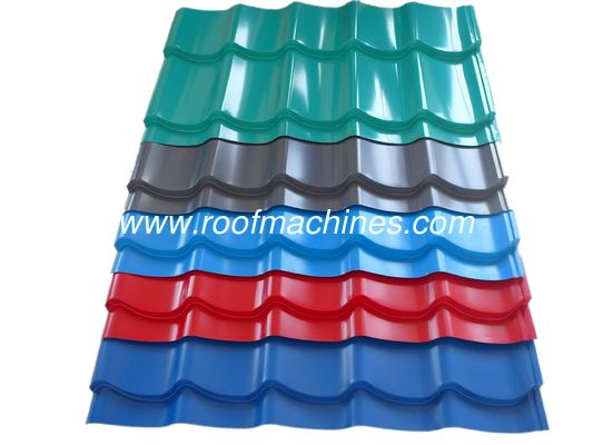 metal glazed roofing tile machine